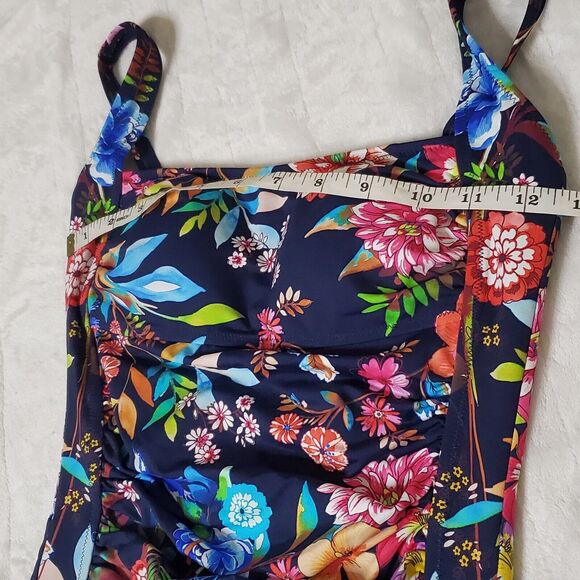 NWOT Johnny Was Womens One Piece Swimsuit Ocean Dreamer Floral Colorful Size XS - Picture 6 of 10